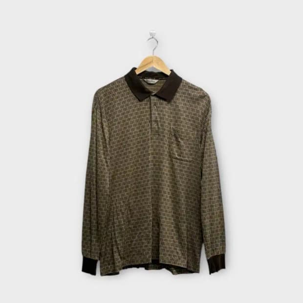 발망 BALMAIN 체크패턴 빈티지 카라티 L-XL