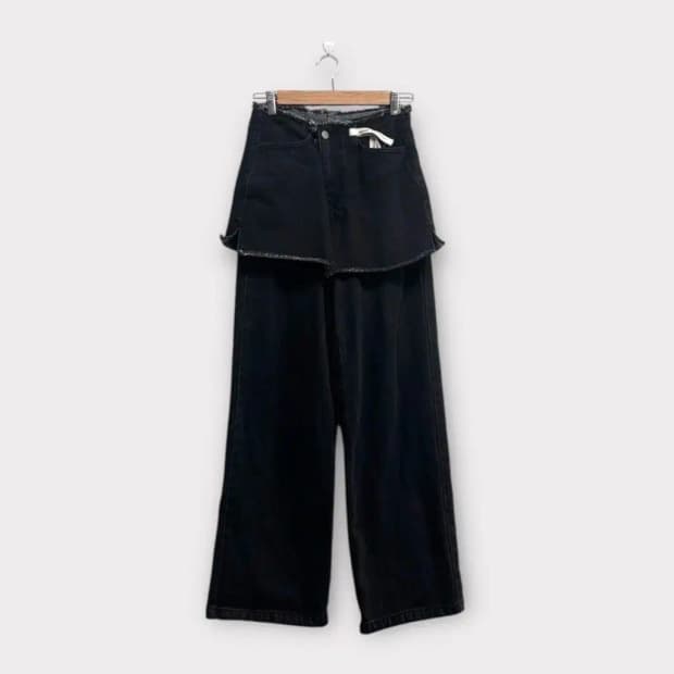 오아이오아이 뉴진스 착용 레이어드 스커트 데님 팬츠-S