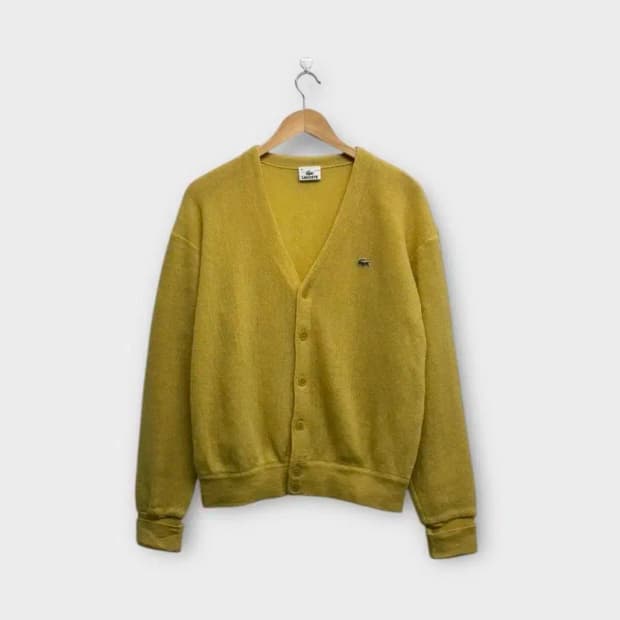 LACOSTE 라코스테 100% 울 가디건 -M (남녀공용)