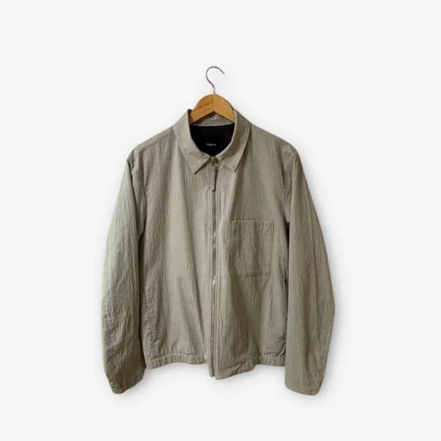 띠어리 Theory 시어서커 와플 포켓 춘하 블루종 L