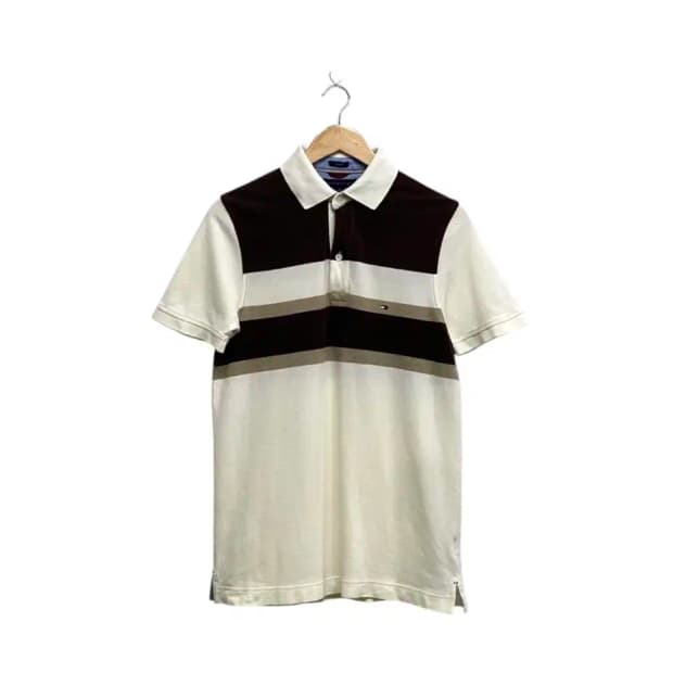 타미 스트라이프 카라 반팔티 S