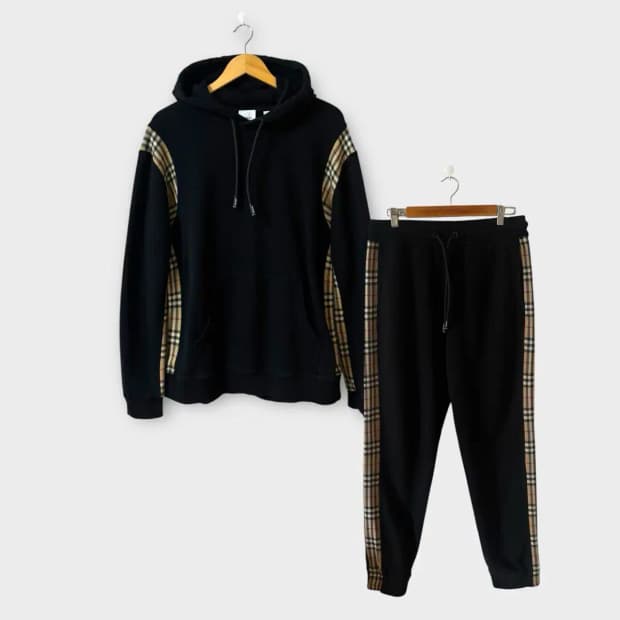 버버리 Burberry 사이드체크 후드&팬츠 셋업세트 L-XL
