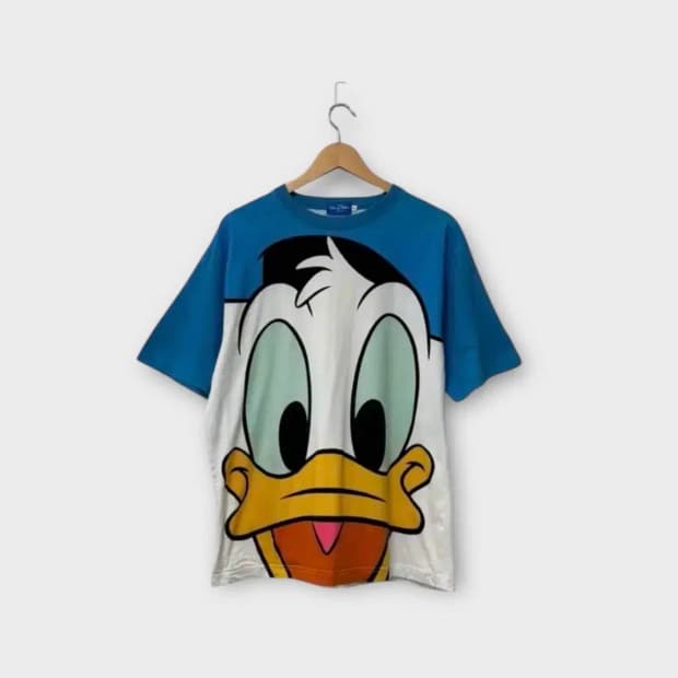 디즈니 Disney 도날드덕 캐릭터 티셔츠 L