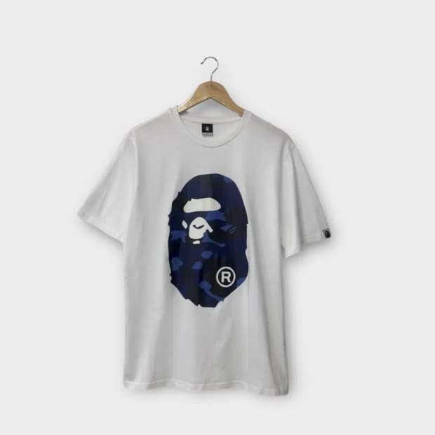 베이프 카모 빅 에이프 헤드 티셔츠 M