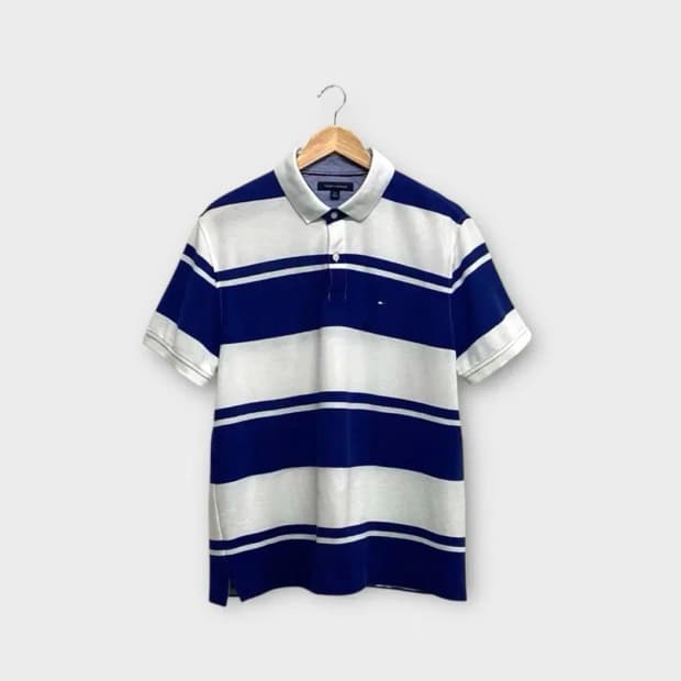타미힐피거 스트라이프 반팔티 L