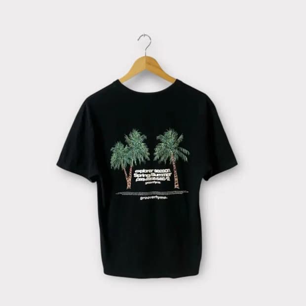 그루브라임 야자수 T-SHIRT.  S-M