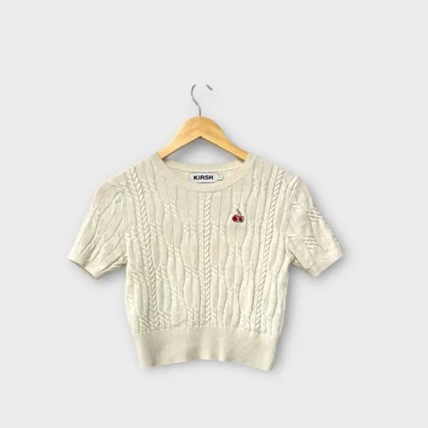 키르시 KIRSH 스몰 체리 케이블 반팔 1 XS