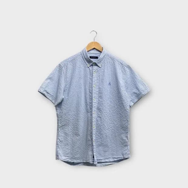 빈폴 시어서커 체크셔츠 XL