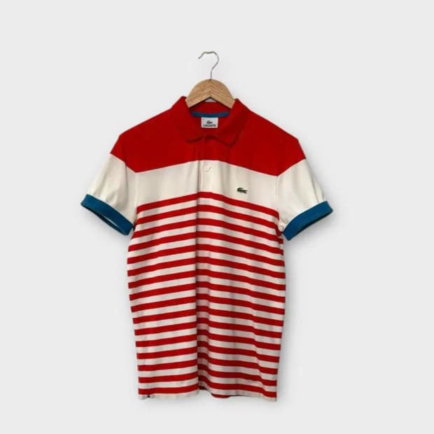 라코스테 스트라이프 PK 셔츠 M