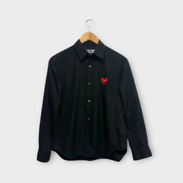 꼼데가르송 블랙셔츠 M