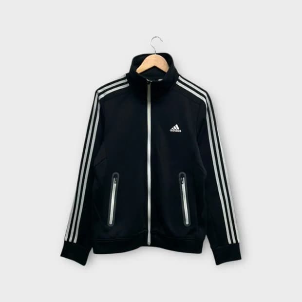 아디다스 검흰 트랙탑 져지 M