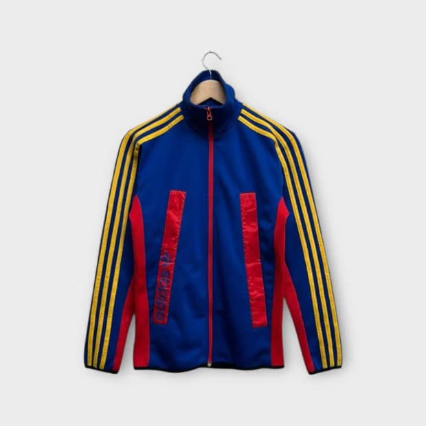 아디다스 블루 트랙탑 져지 S