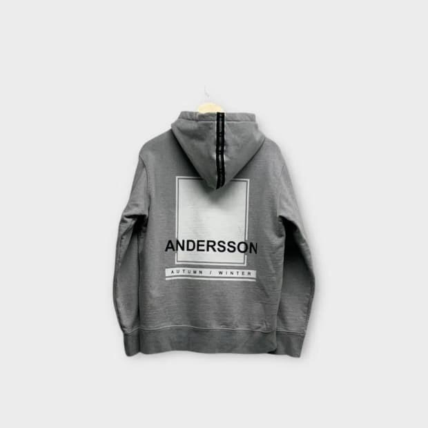 앤더슨벨 그레이 후드티 M-L