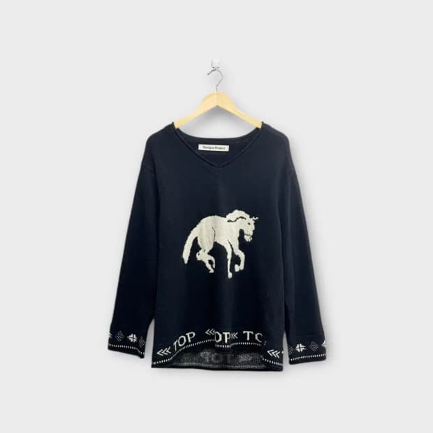 더오픈프로덕트 브이넥 니트 free