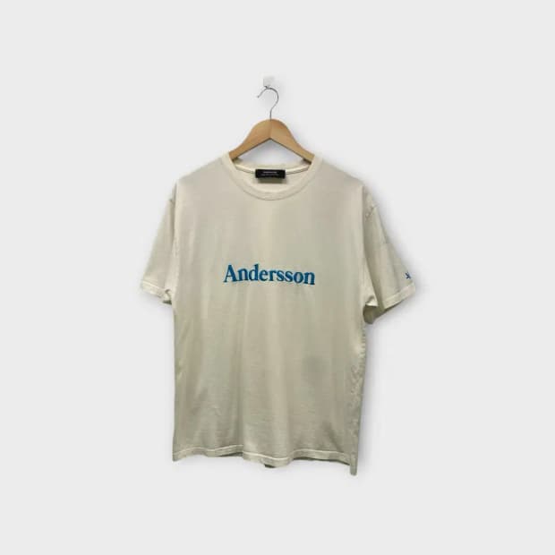 앤더슨벨 블루 로고 반팔티 L