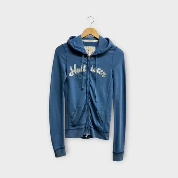 홀리스터 로고 마크 후드 집업 S