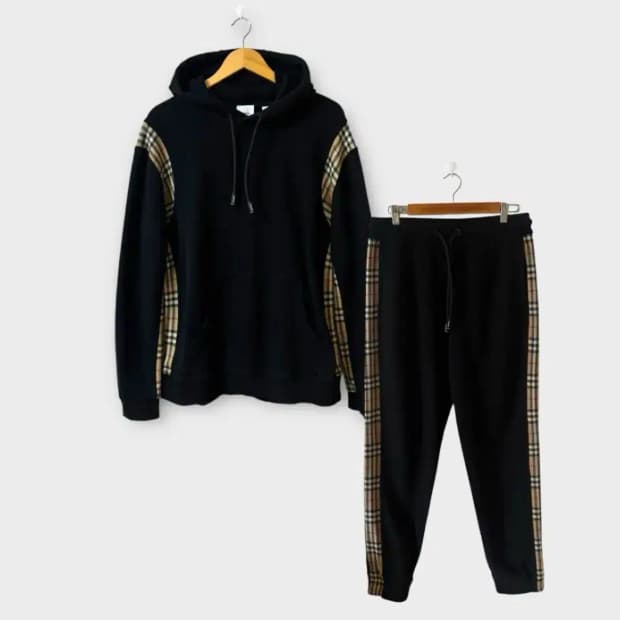 버버리 Burberry 사이드 체크 후드티&팬츠 셋업세트 XL