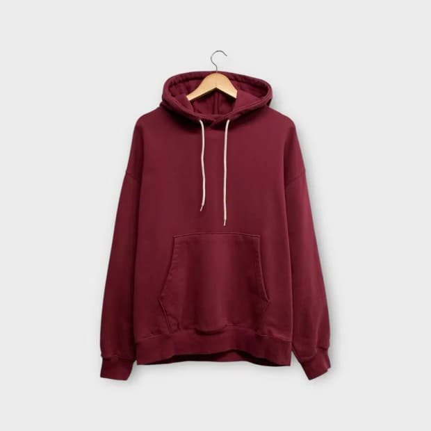 소버먼트 버건디색 후드티 M-L