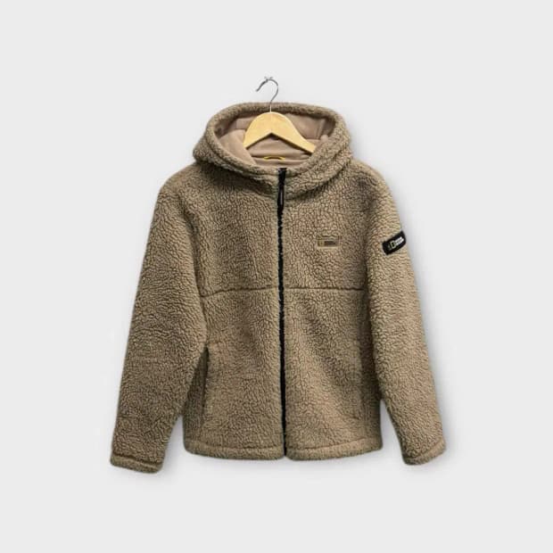 내셔널지오그래픽 뽀글이 후드집업 - 160호 / 성인XS