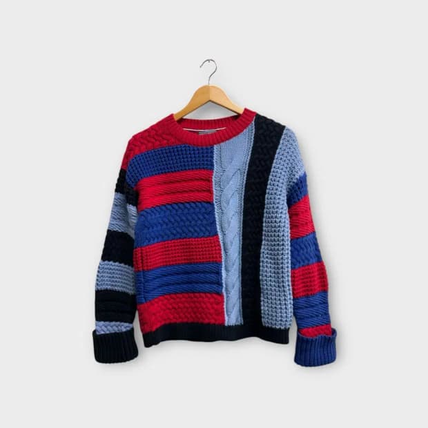 타미힐피거 케이블 니트 S