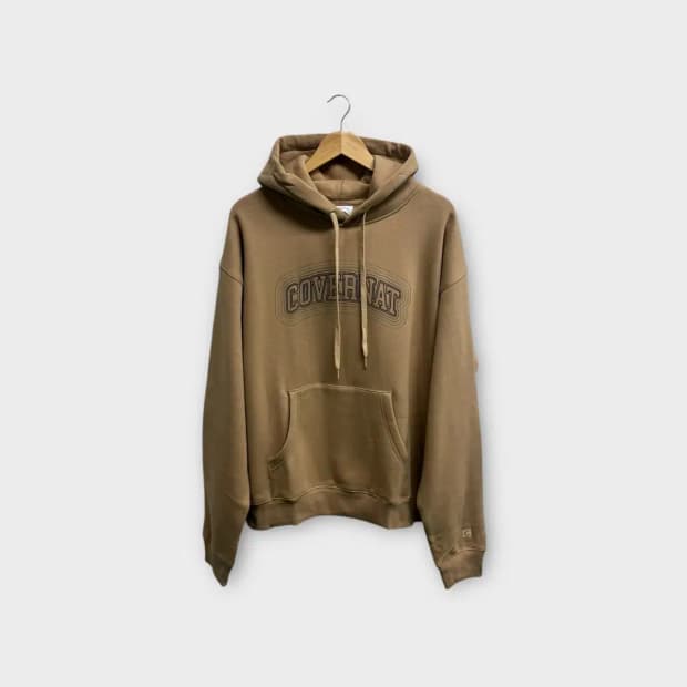 [새상품] 커버낫 어센틱 로고 베이지 후드티 L