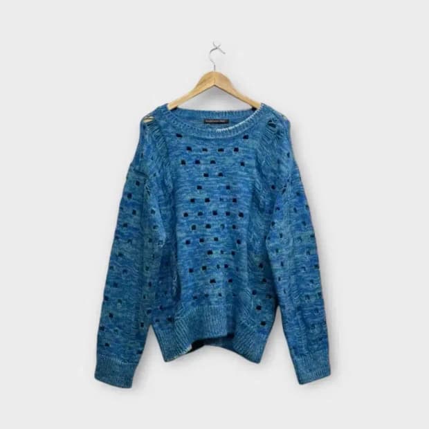 엔더슨벨 펑칭 모헤어 오버핏 니트 free