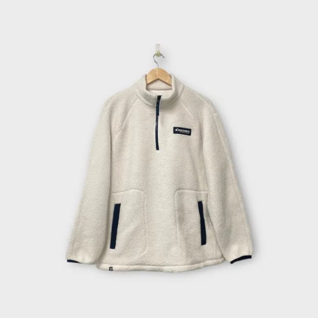 디스커버리 뽀글이 반집업 티셔츠 L