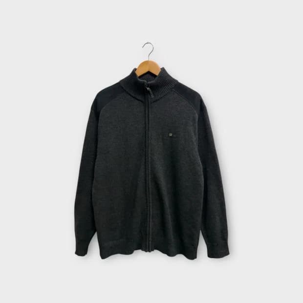 버버리 클래식 그레이 집업니트 XL