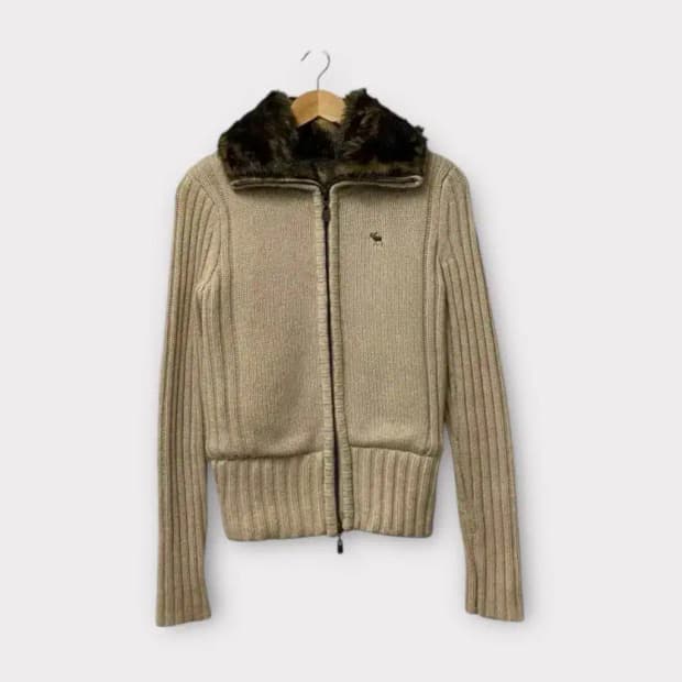 아베크롬비 토끼퍼 집업 가디건 XS