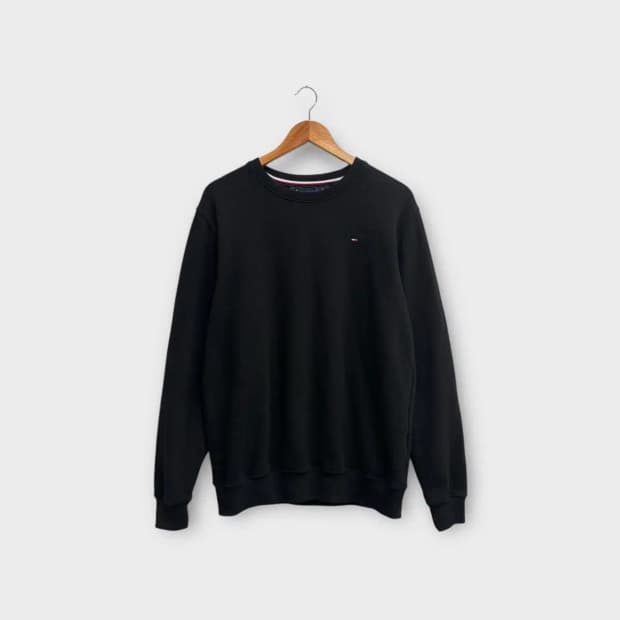 타미힐피거 블랙 맨투맨 M