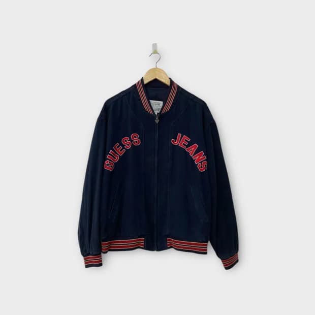 게스 GUESS 바시티 자켓 L