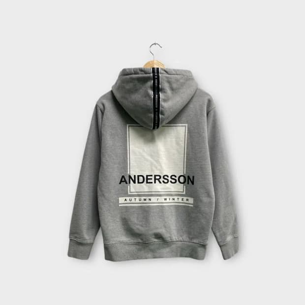 앤더슨벨 그레이 후드티 M