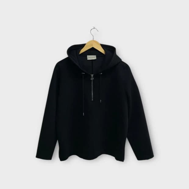 솔리드옴므 Zip Hoodie 네오프렌 후드티 S-M