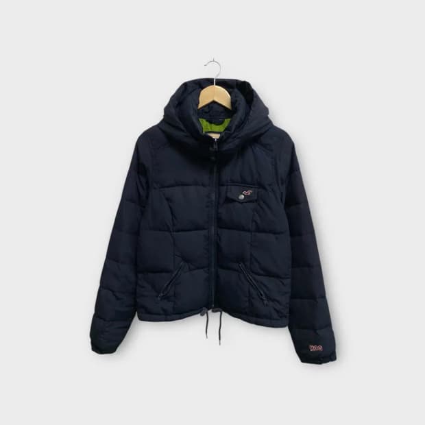 홀리스터 네이비 패딩 L