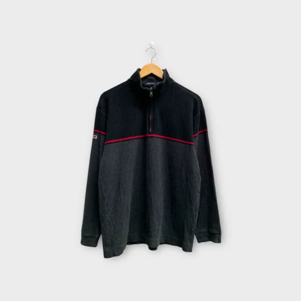 노티카 Nautica 골지 반집업 니트 L