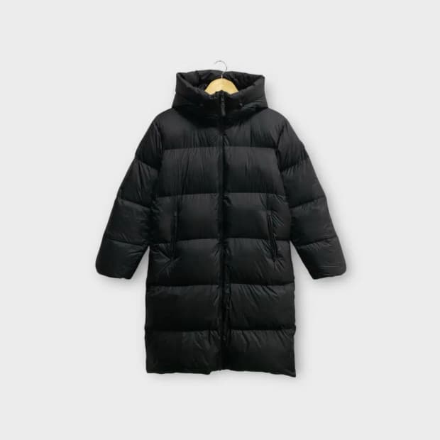 아이더 Eider 구스 블랙 롱패딩-165이상/성인S