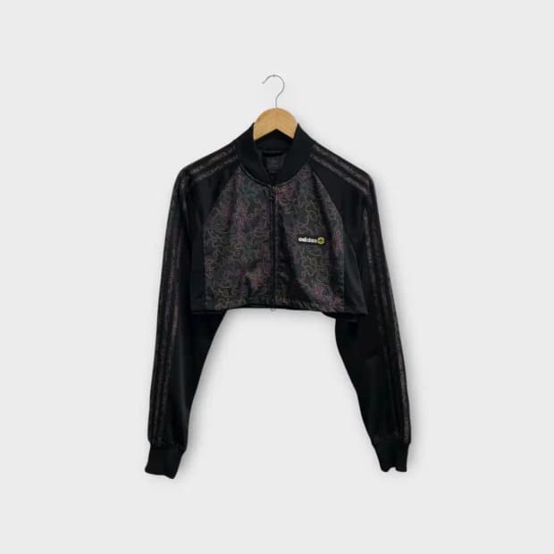 아디다스 크롭 져지 트랙탑 S-M