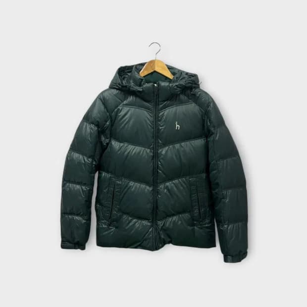헤지스 프리미엄 유광 덕다운 패딩 95