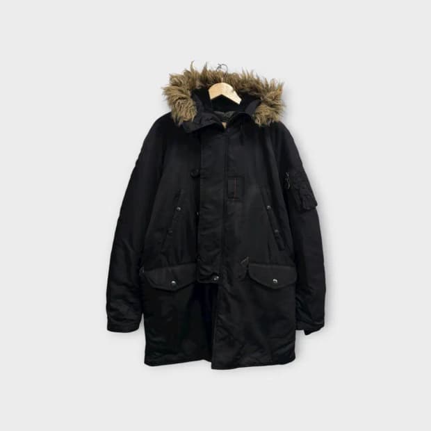 아비렉스AVIREX 블랙 야상 패딩 L