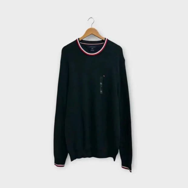 [새제품] 타미힐피거 넥포인트 니트 스웨터 3XL