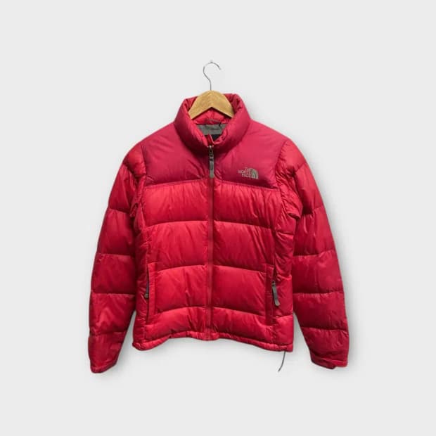 노스페이스 레드 눕시 패딩 80
