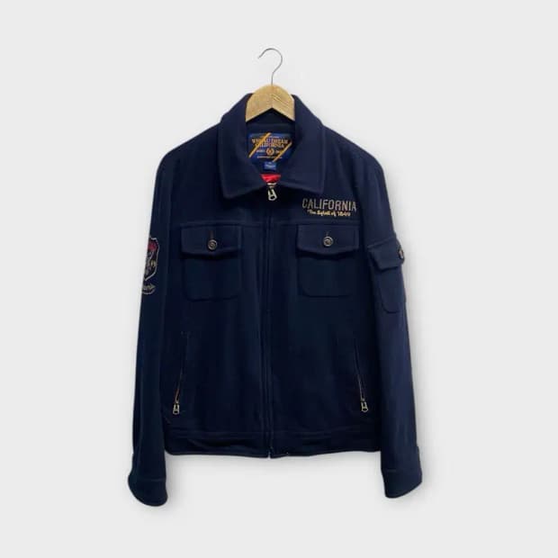 후아유 캘리포니아 울 바시티 코트 S-XL. Free