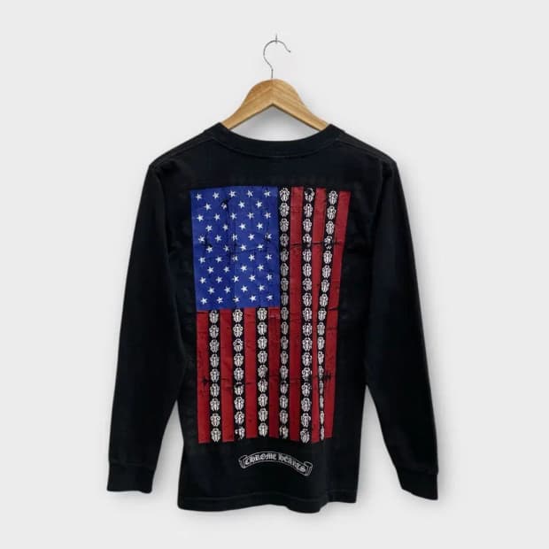 크롬하츠 아메리칸 플래그(American Flag)롱슬리브 S