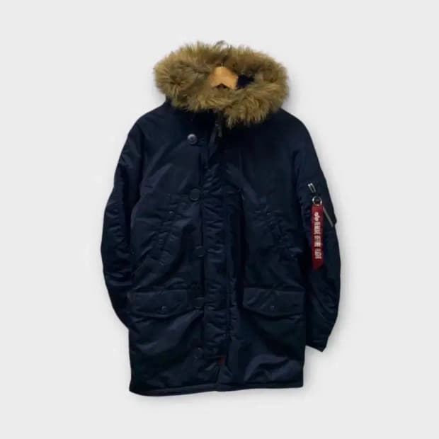 알파인더스트리 N3B 네이비 안감누빔 패딩 XS-S