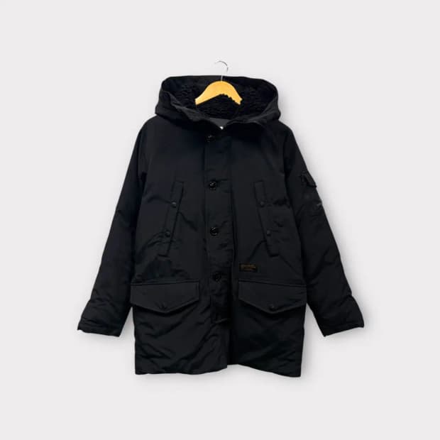 에스피오나지 블랙 후드 패딩 L