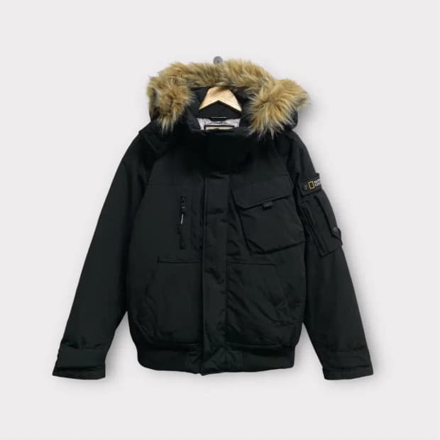 내셔널지오그래픽 덕다운 패딩 XL