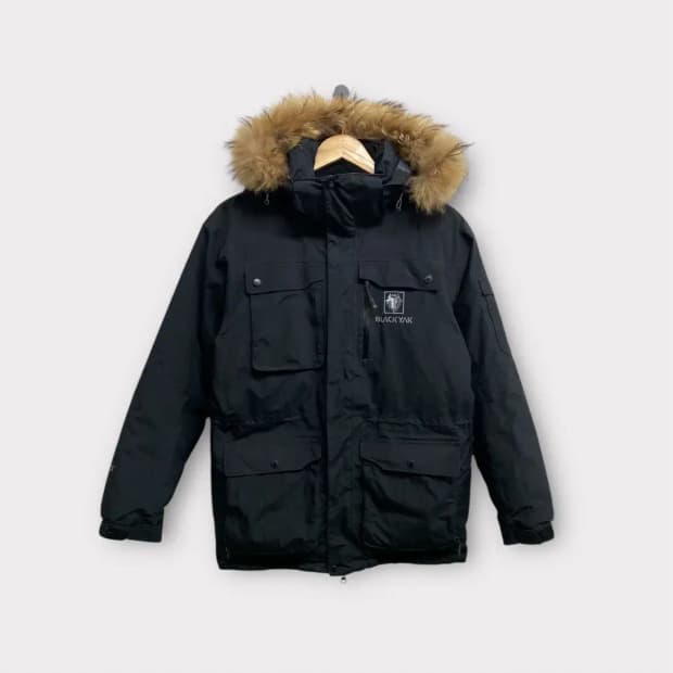 블랙야크 블랙 구스 자켓 패딩 90