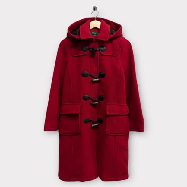 빈폴 레드 DUFFLE 모직 코트 S