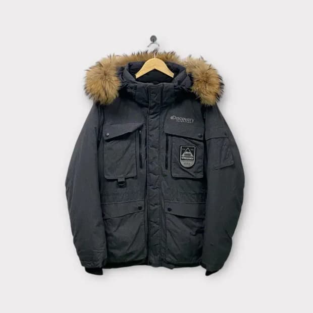 디스커버리 익스페디션 그레이 패딩 95