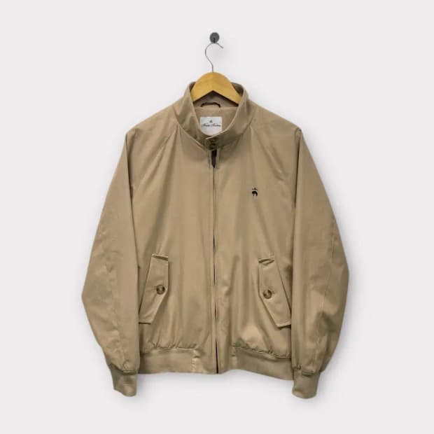 브룩스브라더스 코튼 베이지색 헤링턴 자켓 M